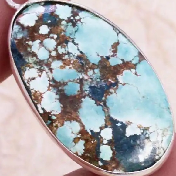 Genuine turquoise pendant - Picture 2 of 2